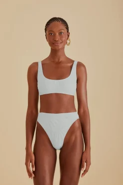 FARM Rio  Bikinis|Hauts Courts<Haut de bikini matelassé banane Off-White