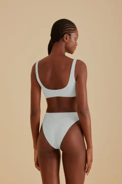 FARM Rio  Bikinis|Hauts Courts<Haut de bikini matelassé banane Off-White