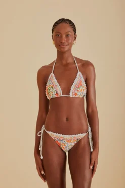 FARM Rio  Bikinis|Hauts Courts<Haut de bikini triangle Bloom Garden