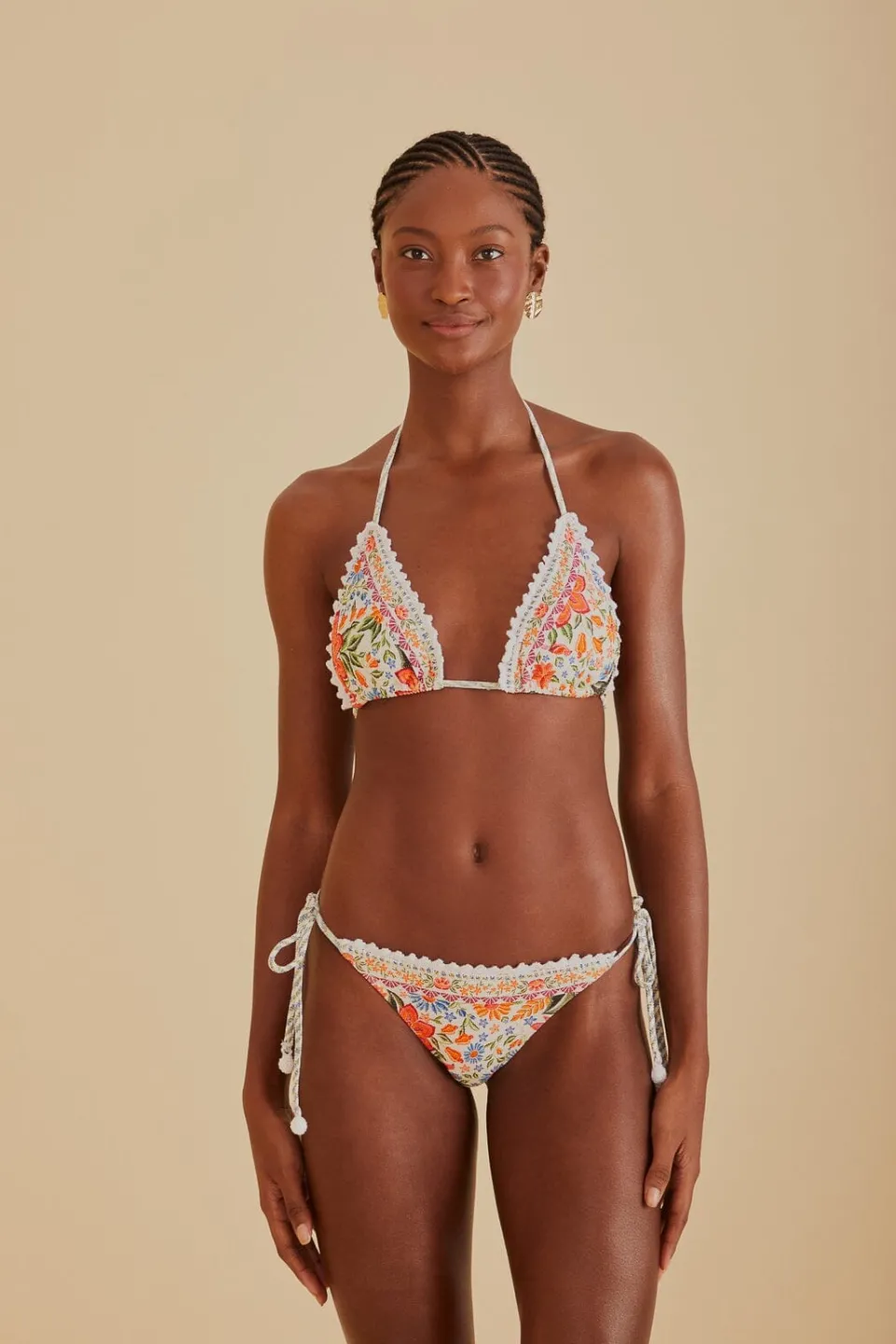 FARM Rio Bikinis|Hauts Courts<Haut de bikini triangle Bloom Garden