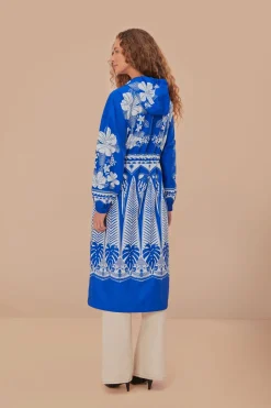 FARM Rio  Imperméables Et Parapluies|Manteaux<Imperméable Maxi Elegance Blue Macaw