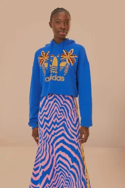 FARM Rio  Jupes<Jupe longue Adidas Farm Rio bleue
