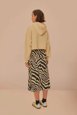 FARM Rio  Jupes<Jupe longue beige Adidas Farm Rio