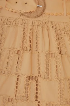 FARM Rio  Jupes<Jupe midi en crochet sable