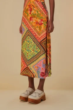 FARM Rio  Jupes<Jupe midi en viscose Lenzing™ Ecovero™