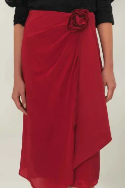 FARM Rio  Jupes<Jupe Midi Rouge