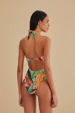 FARM Rio  Maillots De Bain Une Pièce<Maillot de bain une pièce à feuillage de banane