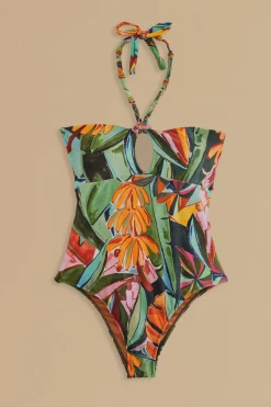 FARM Rio  Maillots De Bain Une Pièce<Maillot de bain une pièce à feuillage de banane