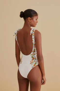 FARM Rio  Maillots De Bain Une Pièce|Robes Courtes<Maillot de bain une pièce blanc Banana Vitamin