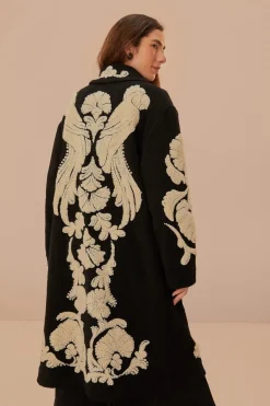 FARM Rio  Manteaux|Manteaux En Peluche<Manteau polaire Helen noir et blanc