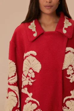 FARM Rio  Manteaux En Peluche|Manteaux<Manteau polaire rouge Helen
