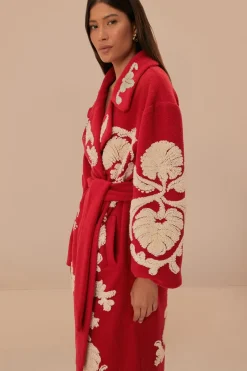 FARM Rio  Manteaux En Peluche|Manteaux<Manteau polaire rouge Helen
