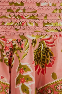 FARM Rio  Jupes<Minijupe florale Aura rose tendre