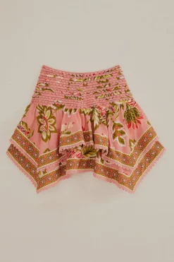 FARM Rio  Jupes<Minijupe florale Aura rose tendre