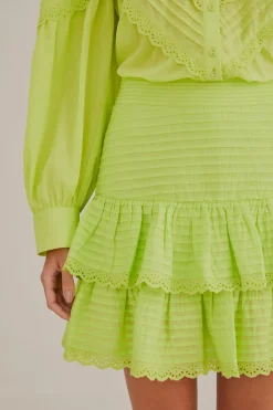 FARM Rio  Jupes<Minijupe vert fluo