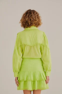 FARM Rio  Jupes<Minijupe vert fluo