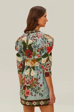 FARM Rio  Robes Courtes<Mini-robe Bouquet de beauté bleu