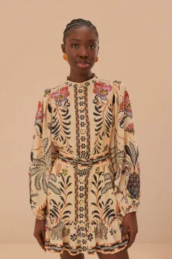 FARM Rio  Robes Courtes<Mini-robe classique Nature Sand