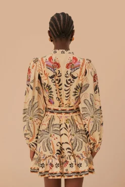 FARM Rio  Robes Courtes<Mini-robe classique Nature Sand