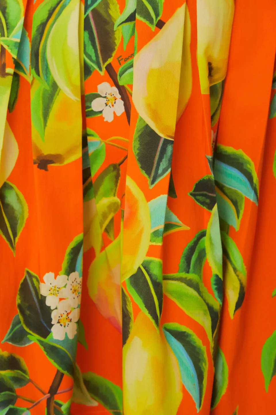 FARM Rio Robes Courtes<Mini-robe en coton biologique Orange Chic Poires