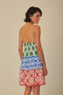 FARM Rio  Robes Courtes<Mini-robe mélange d'été