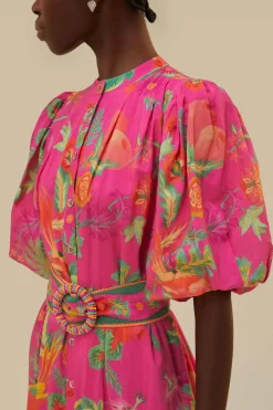 FARM Rio  Robes Courtes<Mini-robe rose jardin de fruits délicats