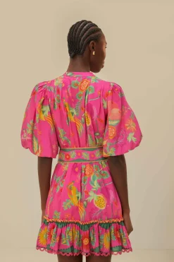 FARM Rio  Robes Courtes<Mini-robe rose jardin de fruits délicats