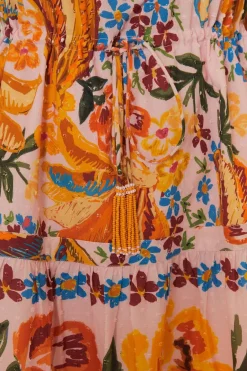 FARM Rio  Robes Courtes<Mini-robe rose Spring Bananas