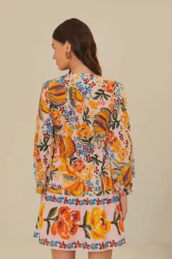 FARM Rio  Robes Courtes<Mini-robe rose Spring Bananas