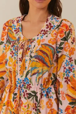 FARM Rio  Robes Courtes<Mini-robe rose Spring Bananas