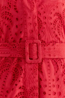 FARM Rio Robes Courtes<Mini-robe rouge palmier