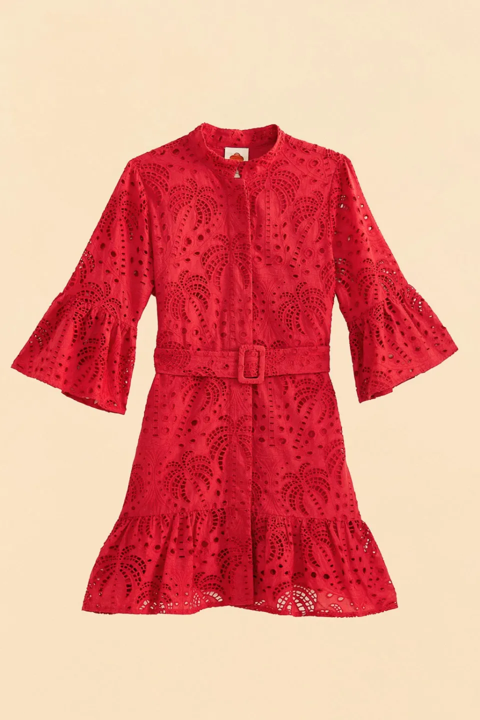 FARM Rio Robes Courtes<Mini-robe rouge palmier