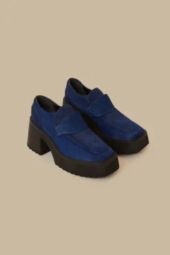FARM Rio  Mocassins Et Mules<Mocassins à plateforme bleu roi