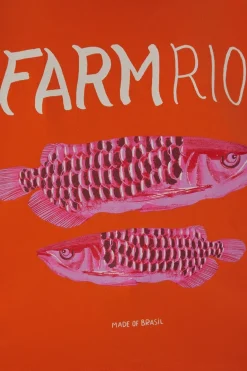 FARM Rio  T-shirts<Orange Farm - T-shirt Rio en coton biologique