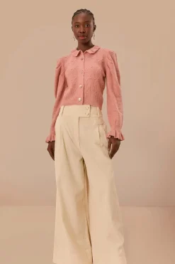 FARM Rio Pantalon<Pantalon à double ceinture Off-White