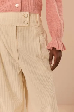 FARM Rio  Pantalon<Pantalon à double ceinture Off-White