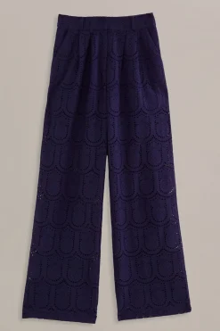 FARM Rio Pantalon<Pantalon à Oeillets Ananas Bleu Marine