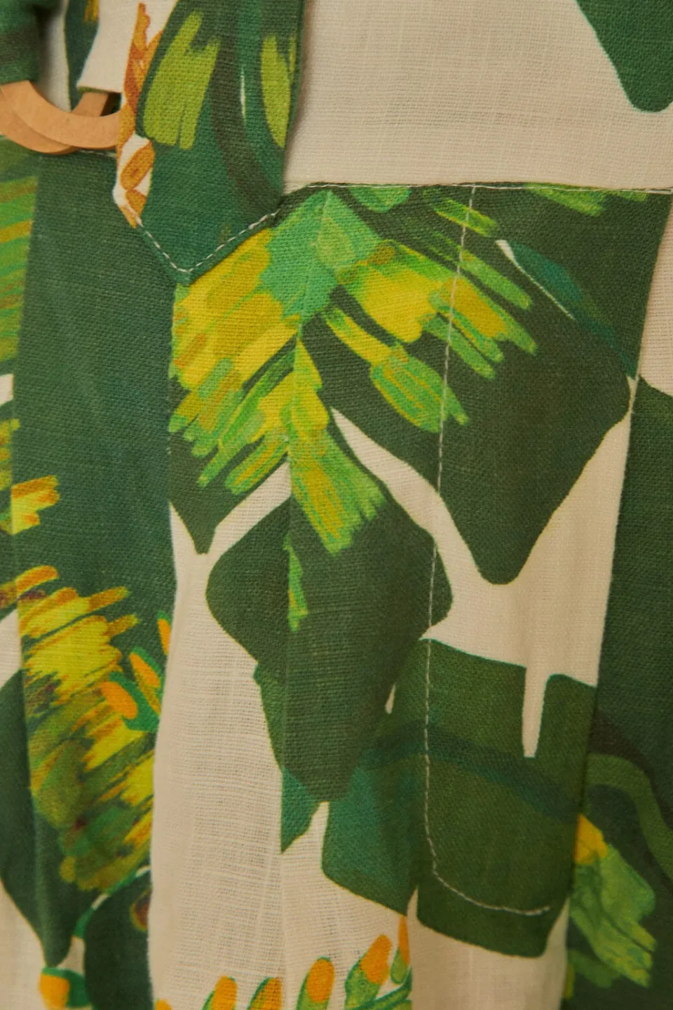 FARM Rio Pantalon<Pantalon blanc cassé forêt tropicale