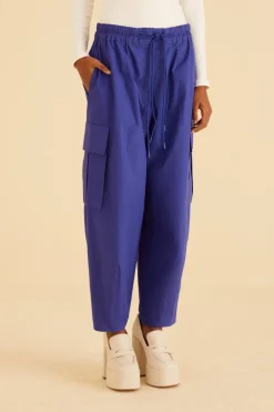 FARM Rio  Pantalon<Pantalon cargo bleu