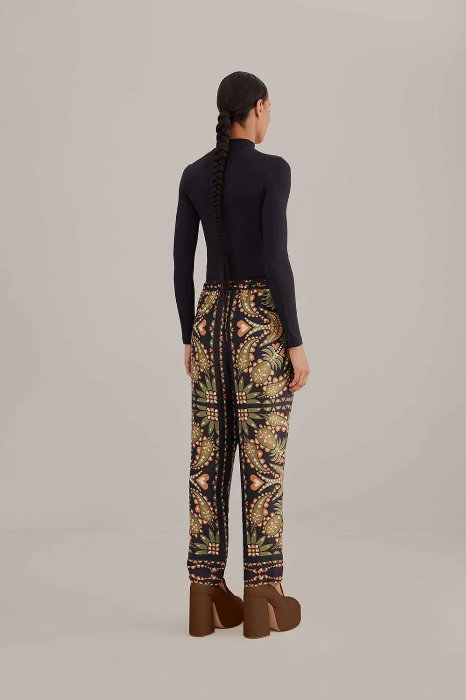 FARM Rio Pantalon<Pantalon écharpe Martina noir