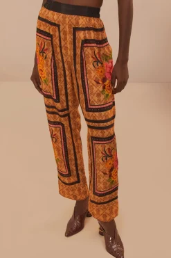 FARM Rio  Pantalon<Pantalon écharpes et foulards de jardin marron charmant