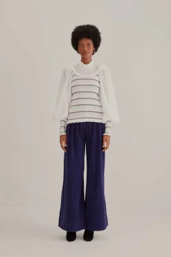 FARM Rio  Pantalon<Pantalon de costume taille basse bleu marine