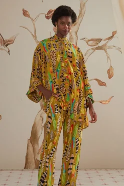 FARM Rio  Pantalon<Pantalon de pyjama à plumes d'Amazonie vertes
