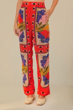 FARM Rio  Pantalon<Pantalon de pyjama foulard surréaliste sable