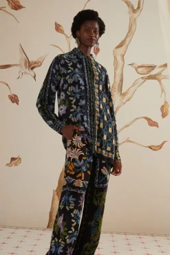FARM Rio  Pantalon<Pantalon de pyjama noir Winter Garden