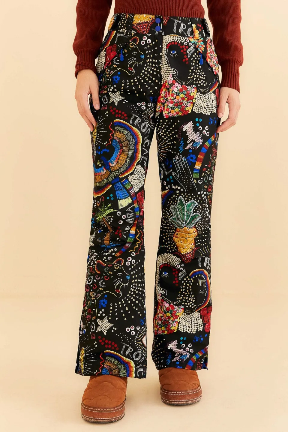 FARM Rio Pantalon<Pantalon de ski Borogodo noir
