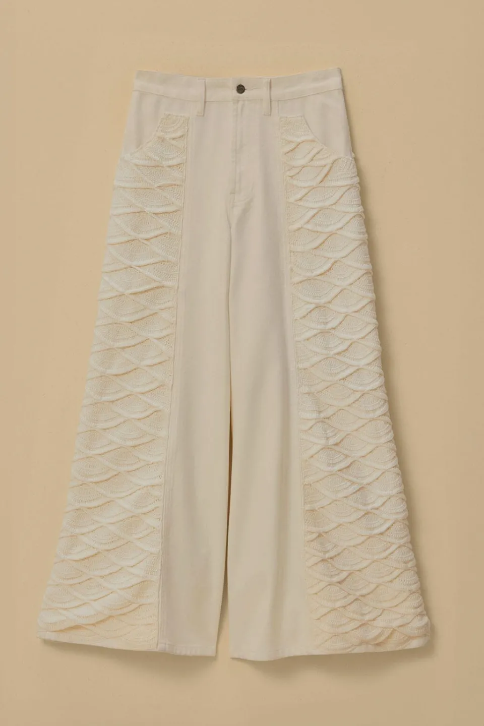 FARM Rio Pantalon<Pantalon en crochet blanc