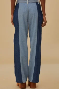 FARM Rio  Pantalon<Pantalon en jean à patch noué à la taille