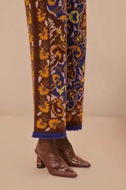FARM Rio  Pantalon<Pantalon en tricot bleu Glam Tapestry