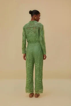 FARM Rio  Pantalon<Pantalon Guipire Vert